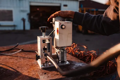 Miniatura 5 de StripMeister E350x Máquina peladora de cables automática eléctrica – Tamaño de cable de hasta Ø1 pulgada, sin atascos, pelacables de chatarra