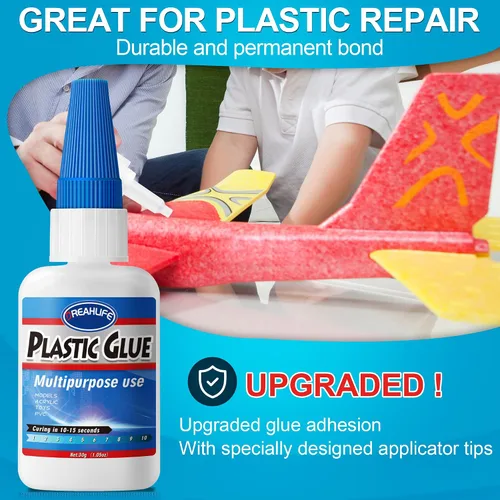 Miniatura 2 de Súper pegamento para reparación de plástico, 30g de pegamento fuerte para plástico, pegamento resistente para acrílico, PLA, juguetes, automóvil
