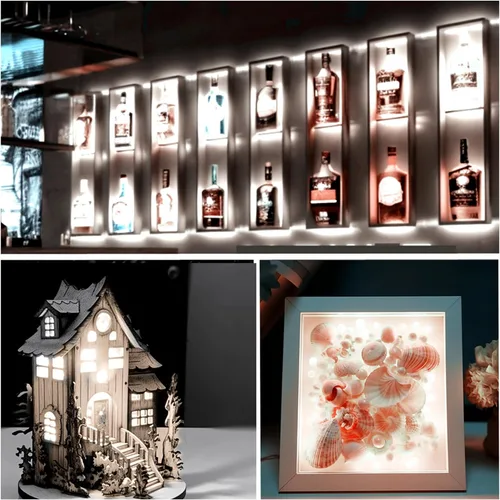 Miniatura 5 de Panel LED flexible, panel electroluminiscente en lámina de cinta EL, cortable, suave para máscara de ojos, cosplay, fiesta, decoración DIY
