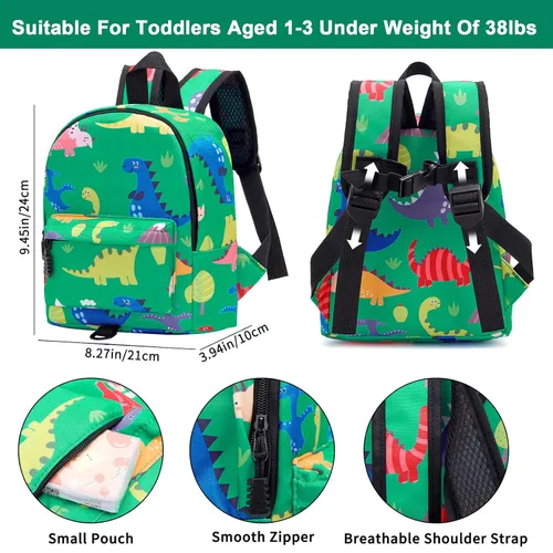 Miniatura 2 de Accmor - Mochila para niños pequeños con correa de muñeca anti-pérdida, lindo arnés para caminar para niños pequeños, mantiene a los niños cerca