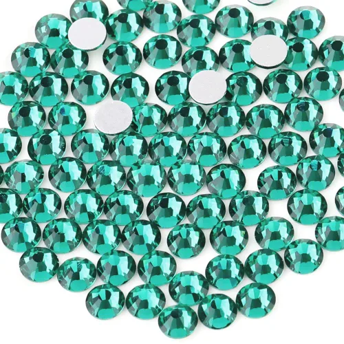 Miniatura 70 de Beadsland 1440 diamantes de imitación de cristal con parte trasera plana, gemas redondas, ámbar, SS3, 0.047-0.055 in