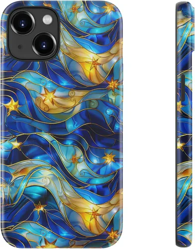 Miniatura 40 de LUHOURI Funda para iPhone 12 Mini, compatible con carga inalámbrica, doble capa, interior de silicona suave + carcasa exterior dura, bonito diseño