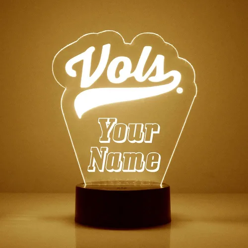 Miniatura 16 de Lámpara de luz nocturna personalizada con logotipo de la universidad de Tennessee Volunteers College con control remoto - 2