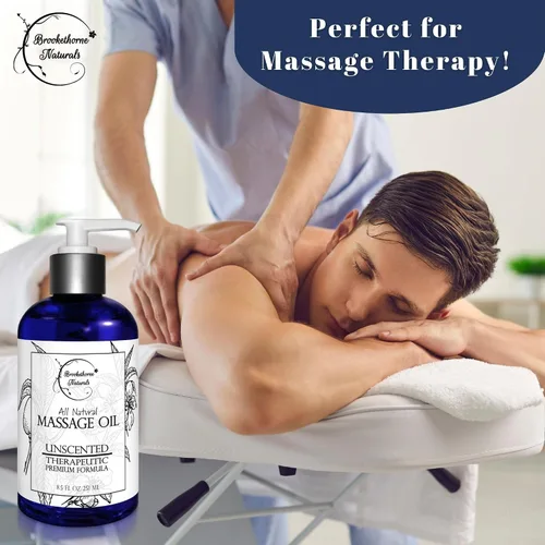 Miniatura 6 de Aceite de masaje para terapia de masaje Kit de masaje con aceite de masaje sin perfume y aceite de lavanda para masaje de cuerpo completo