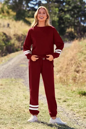 Miniatura 108 de Prettygarden - Conjunto de pijama de dos piezas para mujer, diseño de teñido anudado, sudadera informal de manga larga con pantalones largos, ropa