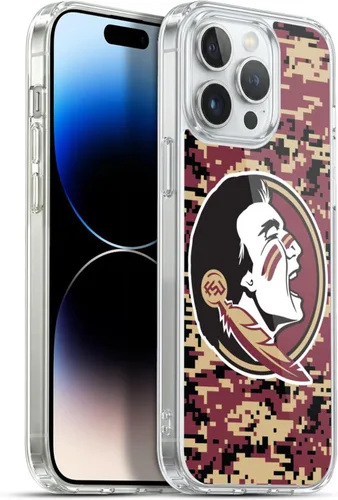 Miniatura 175 de Head Case Designs Funda de gel suave FSU Seminoles de la Universidad Estatal de Florida con licencia oficial compatible con Apple iPhone 13 Pro Max