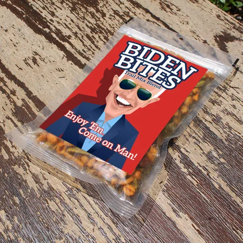 Miniatura 6 de Biden Bites Spicy Trail Mix - Divertida mezcla de bocadillos Joe Biden para hombres y mujeres, regalos gourmet, fabricado en Estados Unidos