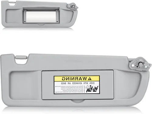 Miniatura 10 de Visera solar del lado del conductor izquierdo para Honda Civic 2006 2007 2008 2009 2010 2011 EX LX Sedan SI Coupé, repuesto 83280-SNA-A01ZA, gris