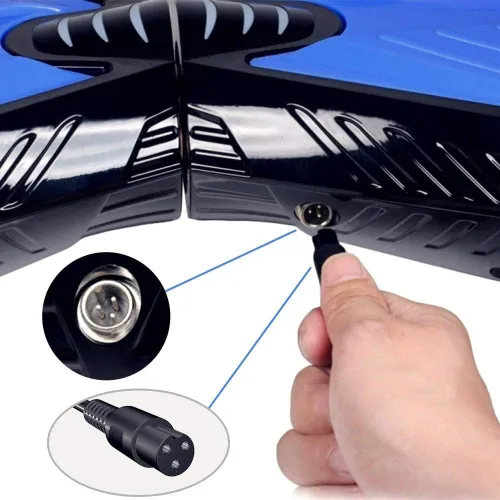 Miniatura 8 de Puerto de carga Hoverboard de repuesto para Hover-1 Swagtron TOMOLOO Segway Smart Self-Balancing Scooter Eléctrico etc. (2 puntas 3 pines)