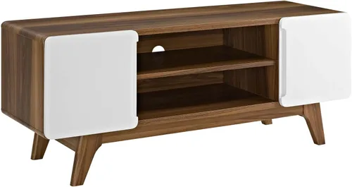 Miniatura 7 de Modway Tread Mid-Century - Mueble moderno para TV de 47 pulgadas, color gris natural
