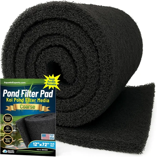 Miniatura 20 de Aquatic Experts Almohadilla de filtro clásica para estanque Koi FINE – Filtro de estanque en rollo blanco a granel, filtros de estanque ultra