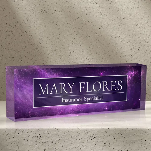 Placa de nombre personalizada para escritorio de oficina, placas de nombre personalizadas para escritorios, placa de identificación personalizada
