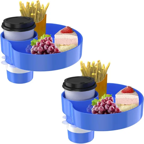 Miniatura 7 de Bandeja de asiento de automóvil para niños, bandeja de viaje con portavasos para bebé, asiento de automóvil para niños, organizador de aperitivos