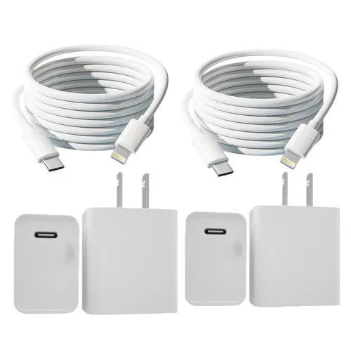 Miniatura 8 de Certificado MFi para cable USB-C a Lightning extralargo de 10 pies con cargador PD de 20 W, 1 paquete Cable de carga rápida de 27 W compatible