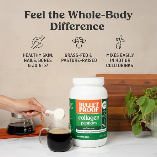 Miniatura 3 de Polvo de péptidos de colágeno sin sabor Bulletproof, 42.3 onzas, proteína de colágeno alimentado con pasto y aminoácidos para la piel, los huesos