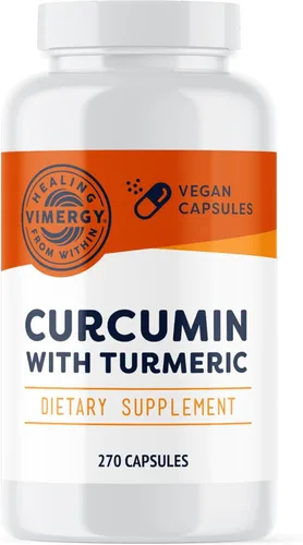 Miniatura 8 de Vimergy Curcumina con suplemento de cúrcuma, 1000 mg de extracto/porción de curcumina - Cápsulas líquidas - Sin OMG, sin gluten, kosher, vegano