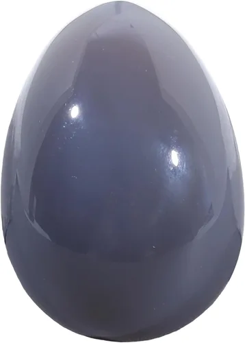 Miniatura 12 de Huevo de piedra pulida para el día de Pascua, palma/bolsillo/preocupación Enegry cristal curativo, figura de esfera Fengshui, jaspe de dálmata, 1.8
