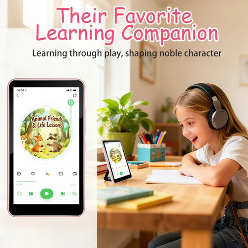 Miniatura 6 de Reproductor de MP3 con Bluetooth y WiFi, Android 9.0 de 144 GB, pantalla táctil de 4 pulgadas, reproductor MP3 y MP4 dgtenk Kids para Spotify