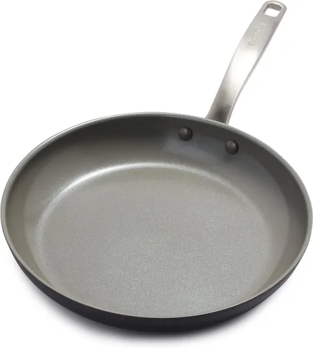Miniatura 7 de GreenPan Chatham - Sartén antiadherente de cerámica anodizada y saludable de 13", con mango auxiliar, sin PFAS, apta para lavavajillas, apta