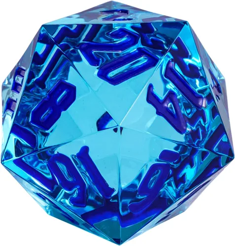 Miniatura 12 de 55mm dados de 20 lados DND, dados gigantes D20 D&D poliédricos grandes D20 con caja de regalo de dados para Dungeons and Dragons, juegos de mesa RPG