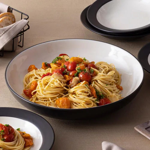 Miniatura 2 de Noritake Colorwave - Juego de ensalada de pasta de grafito de 5 piezas