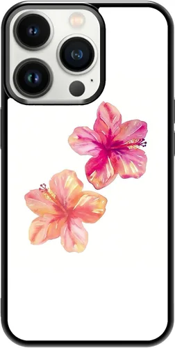 Miniatura 30 de Funda de teléfono de playa de verano a prueba de golpes y protectora con hibisco, bonitas fundas de teléfono para iPhone XR jamaica (Hibiscus Flower)