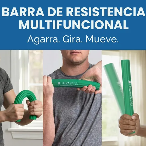 Miniatura 5 de THERABAND FlexBar - Barra para terapia de codo de tenista, alivia el dolor de la tendinitis y mejora la fuerza de agarre, barra de resistencia
