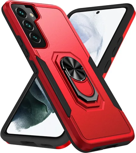 Miniatura 11 de Funda para Samsung Galaxy S22 Plus con soporte, anillo magnético de armadura, resistente funda protectora de grado militar a prueba de golpes