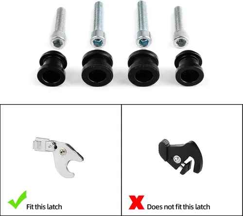 Miniatura 8 de TCT-MOTORPARTS Kit de herramientas de acoplamiento desmontable negro para Harley Low Rider FLSB FXLR FXLRS FXBBS Softail Slim FLSL Heritage Classic
