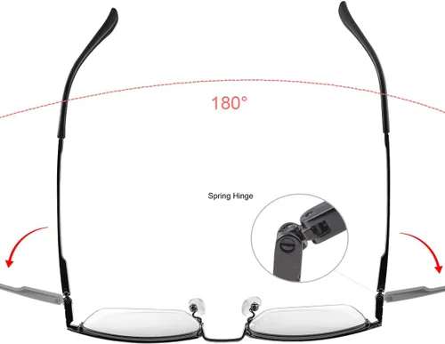 Miniatura 5 de MIRYEA Gafas de lectura multifoco progresivas de transición fotocromática Bisagras de resorte Gafas de sol UV400 Gafas de sol antirreflejo