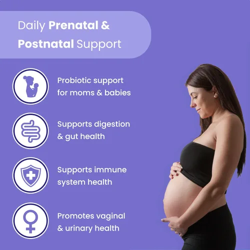 Miniatura 2 de Probióticos prenatales para mujeres 30 mil millones de UFC, 17 cepas + prebióticos orgánicos Apoya la digestión, el intestino y la salud