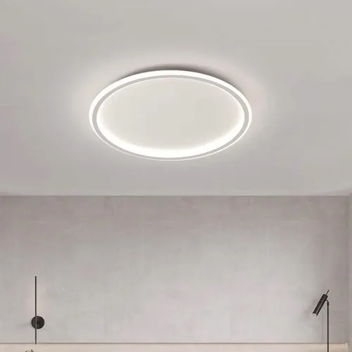 Miniatura 4 de Lámpara de techo LED regulable de montaje empotrado, lámpara de techo empotrada redonda moderna de 12 pulgadas con ajuste de aplicación, lámpara