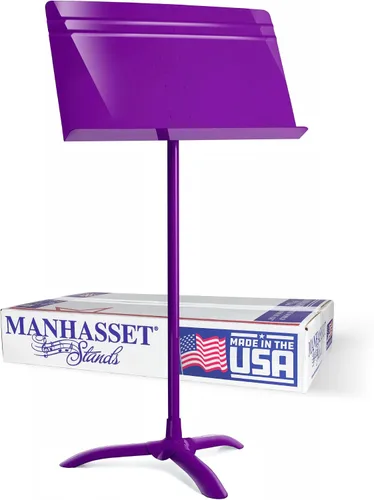 Miniatura 19 de Manhasset Soporte de música para partituras - Modelo 48 Symphony - Soporte Manhasset duradero y duradero - Altura ajustable - 26" a 48" - Fabricado