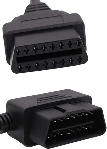 Miniatura 4 de OBD-ii Obd2 16pin macho a hembra extensión cable de diagnóstico extensor 11.8 in 23.6 in 39.4 in (tipo 1 (11.8 in)