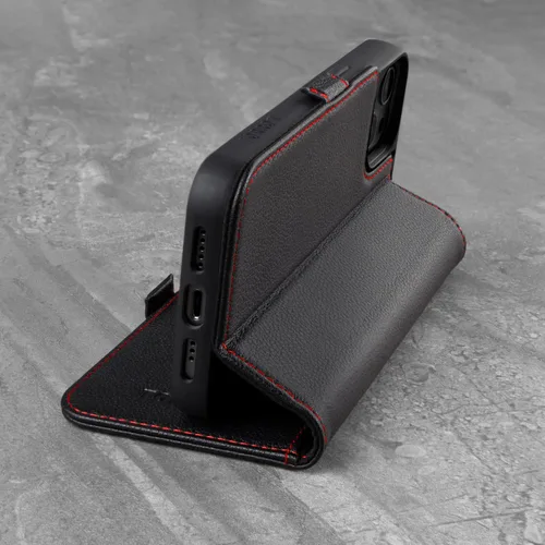 Miniatura 3 de TORRO Funda compatible con iPhone 13 Pro Max – Funda de piel premium tipo cartera con soporte y ranuras para tarjetas (negro)