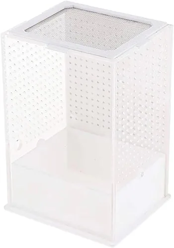 OMEM Caja de cría de reptiles, incubadora de insectos, para mantis de orquídeas, mantis fantasma africana, hábitat de descanso de reptiles y