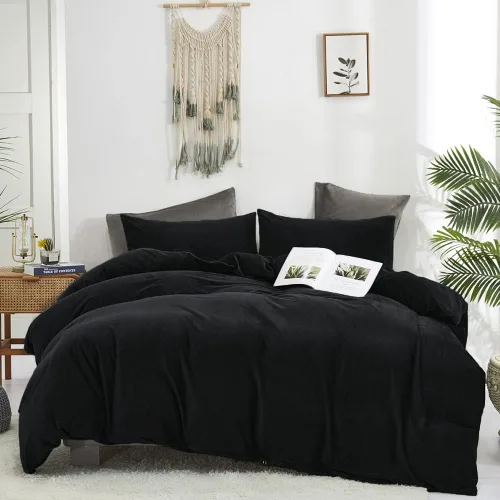 Miniatura 326 de CLOTHKNOW - Juego de edredón verde militar tamaño completo de 3 piezas, juego de ropa de cama verde oscuro, edredón suave con 2 fundas de almohada