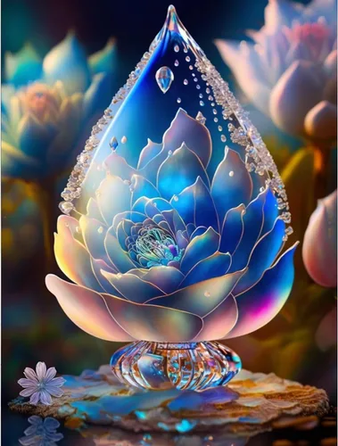 Kit de pintura de diamantes de cristal brillante 5D, pintura de diamantes de imitación de flores moradas, kits de punto de cruz de bordado de