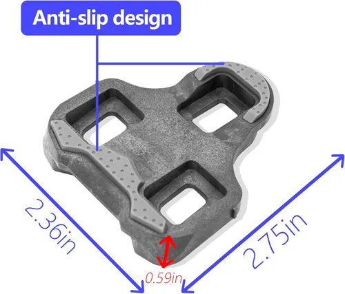 Miniatura 3 de Thinvik Botines de bicicleta para Look Keo Grip, tacos Keo con diseño de goma antideslizante, juego de tacos de bicicleta para ciclismo en Flotador