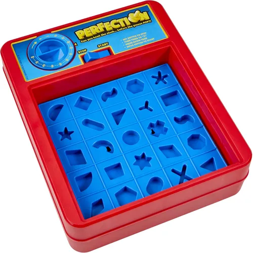 Miniatura 4 de Hasbro Gaming Perfection Plus 2-Jugador Modo Duelo Formas y Piezas Emergentes Edades 5 y Más (Exclusivo de Amazon)