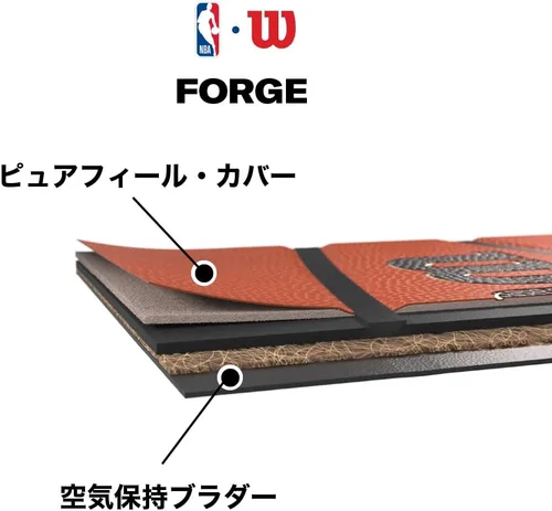 Miniatura 3 de Balones para baloncesto en interiores y exteriores Wilson NBA Forge Series Gris azulado