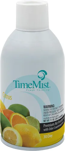 Miniatura 2 de TimeMist Recambios de ambientador medido de alta calidad, aroma cítrico, 7.1 onzas (caja de 12) 1042781, dura hasta 30 días y neutraliza olores