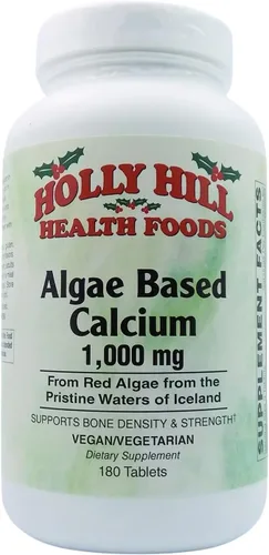 Holly Hill Health Foods Calcio a base de algas 1,000 mg, 180 tabletas