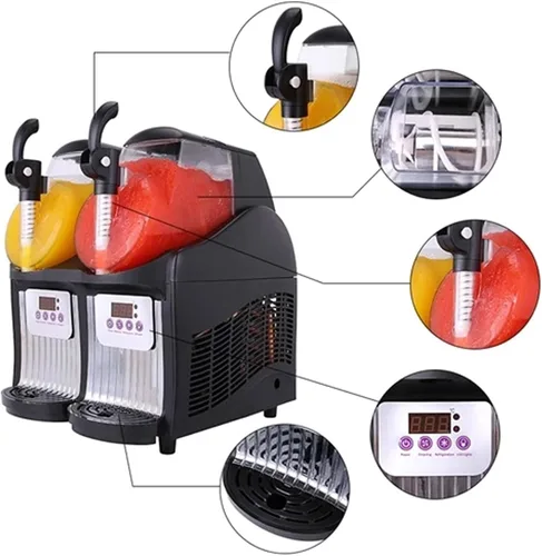 Miniatura 2 de Máquina comercial de granizado de hielo de 5 l, Máquina para hacer granizados de hielo de 300 W, Máquina portátil para hacer granizados, para fiesta