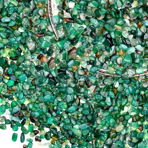 Miniatura 9 de Halatool Guijarros Verdes de 6 Libras 0.35"- 0.6" Grava de Acuario para Pecera Guijarros Naturales de Paisajismo para Decoración del Hogar Piedras