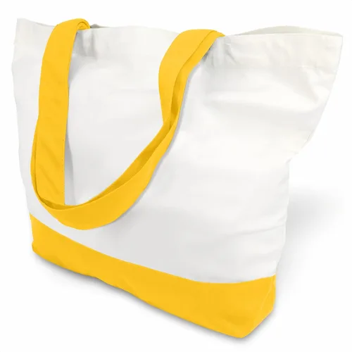 Miniatura 9 de TOPDesign - Paquete de 1 bolsa de lona de algodón, superfuerte, 12 onzas, bolsa para compras reutilizable, de tela, diseño moderno, en dos tonos