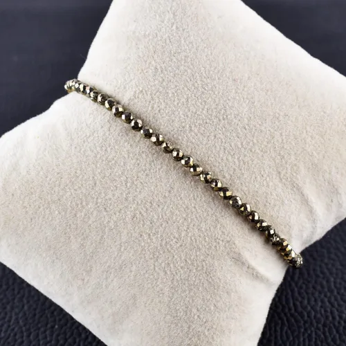 Miniatura 38 de Natural Gemstone Micro Beads Dainty Bangle Bracelet, Handmade Birthstone Jewelry, Healing Chakra Crystals, Silver Plated 8 inch, Birthday Gift for