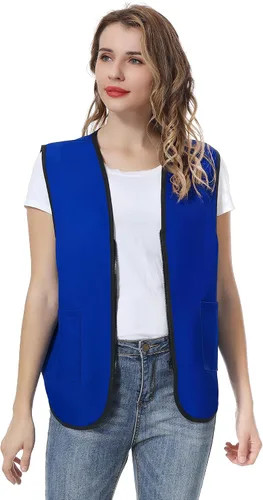 Miniatura 2 de TopTie Supermercado Uniforme Chaleco Cremallera Voluntarios Evento Chaleco Chaleco Unisex