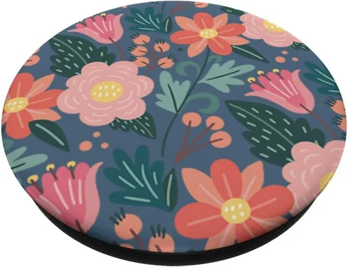 Miniatura 2 de Lindo Jardín Botánico Colorido Patrón Floral PopSockets PopGrip Swappable