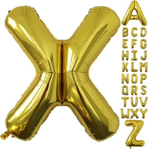 Miniatura 121 de SINBEE Globo dorado del número 10, papel de aluminio Mylar de 40 pulgadas, decoración de fiesta reutilizable para cumpleaños, aniversario, Oro